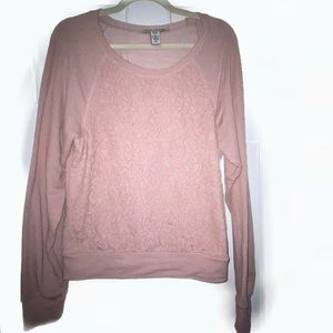 American Rag lace sweatshirt
